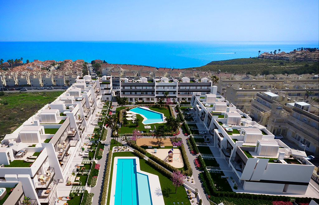 Penthouse avec solarium privé et vue sur la mer à Gran Alacant